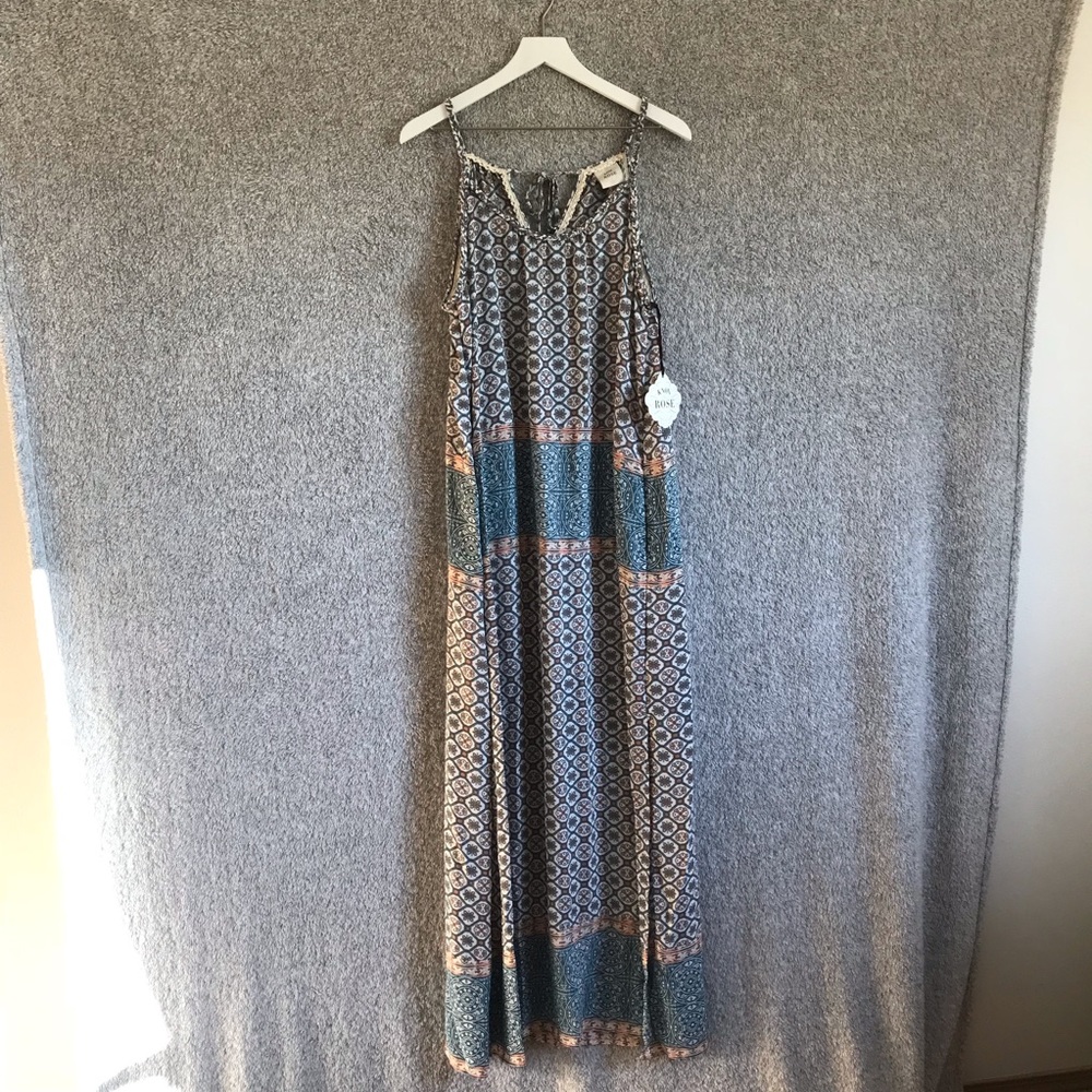 NWT Knox Rose Off White Print Dress Size XXL